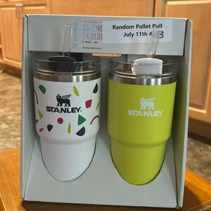 Stanley 2 Pack 20 oz Stainless Steel H2.0 Flowstate Quencher Tumbler Abstract